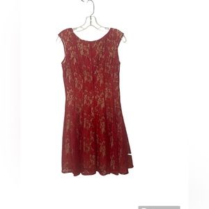 Danny and Nicole Red lace dress Size 8